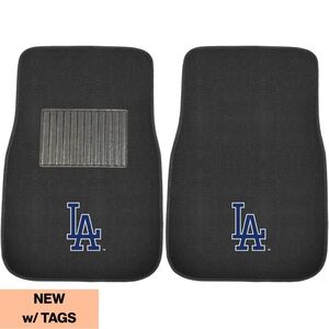 NEW w TAGS 🏷️ LA DODGERS ⚾️ 2-Piece Embroidered Team Logo Car Mat Set